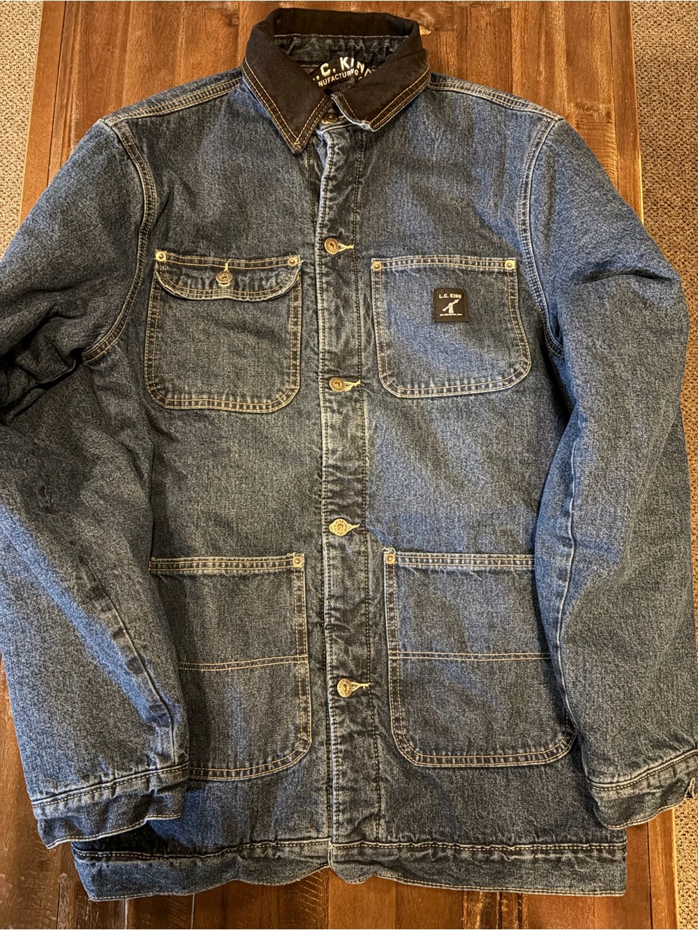 **RARE!**NWOT LC King Workwear Denim Barn Coat size Medium Tall